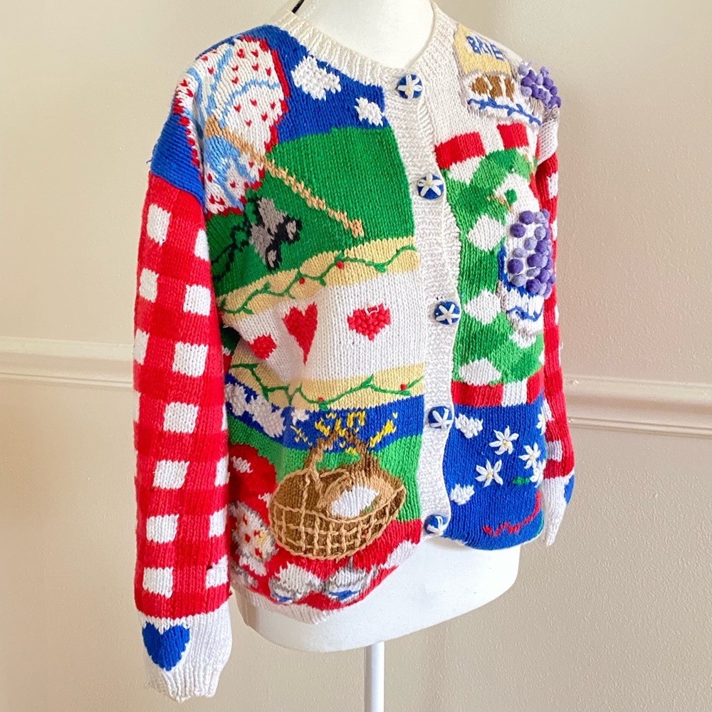 **Vintage Picnic Sweater *see description*